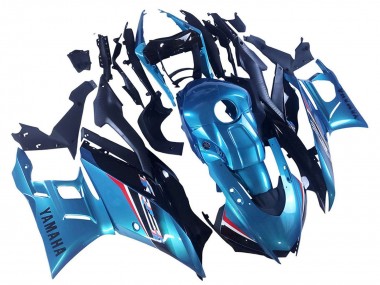 Custom 2019-2021 Yamaha YZF R3/R25 Motorcycle Fairing - Blue Black UK