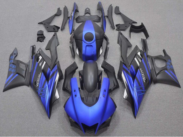 2019-2021 Yamaha YZF R3/R25 Motorcycle Fairings - Blue Matte Black Monster UK
