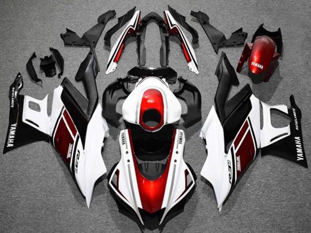 2019-2021 Yamaha YZF R3/R25 Motorcycle Fairings - White Red Black UK
