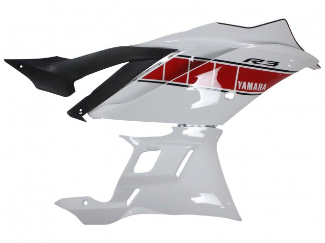 2019-2021 Yamaha YZF R3/R25 Motorcycle Fairings - White Red Yellow Black UK