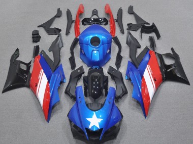 Custom 2022-2024 Yamaha YZF R3/R25 Motorcycle Fairing Kits - Blue White Red Black UK