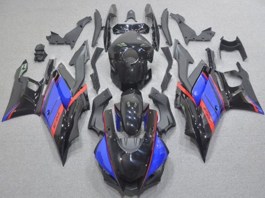 Custom 2022-2024 Yamaha YZF R3/R25 Motorcycle Fairings - Glossy Black Blue Red UK