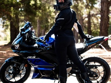 Custom 2022-2024 Yamaha YZF R3/R25 Motorcycle Fairings - Blue Glossy Black UK