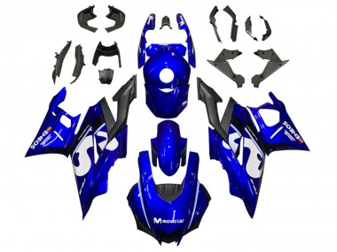 Custom 2022-2024 Yamaha YZF R3/R25 Motorcycle Fairings - Blue White Black MoviStar ENEOS UK