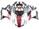2022-2024 Yamaha YZF R3/R25 Motorcycle Fairings - White Red Black Yamalube UK