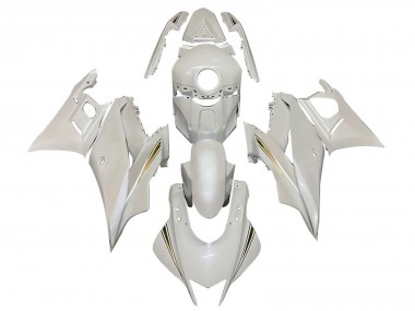 Custom 2022-2024 Yamaha YZF R3/R25 Motorcycle Fairings - White Gold UK