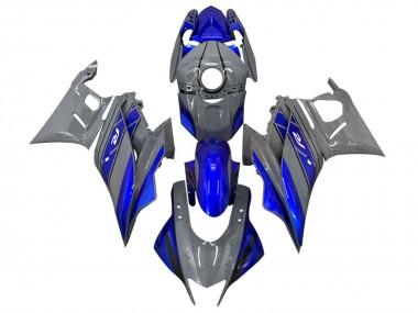 Custom 2022-2024 Yamaha YZF R3/R25 Motorcycle Fairings - Dark Grey Blue UK