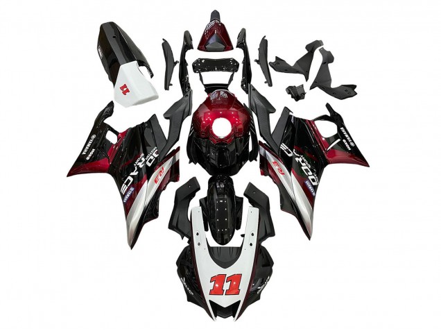 2022-2024 Yamaha YZF R3/R25 Motorcycle Fairings - Red Silver Black 11 UK
