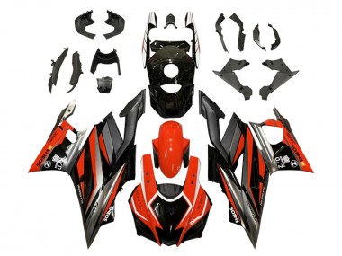 Custom 2022-2024 Yamaha YZF R3/R25 Motorcycle Fairings - Red Grey Black ENEOS UK