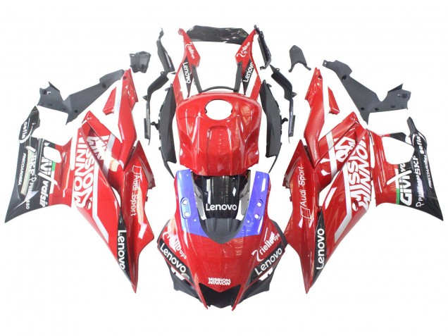 2022-2024 Yamaha YZF R3/R25 Motorcycle Fairings - Red Blue Black Lenovo Valsir UK