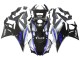 2022-2024 Yamaha YZF R3/R25 Motorcycle Fairings - Silver Blue Glossy Black UK