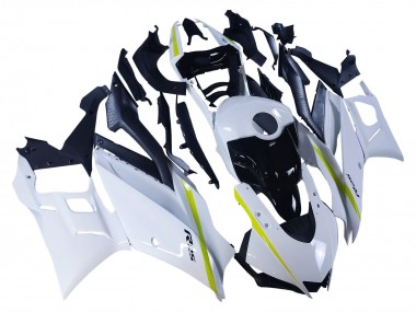 Custom 2022-2024 Yamaha YZF R3/R25 Motorcycle Fairings - White Yellow Black UK