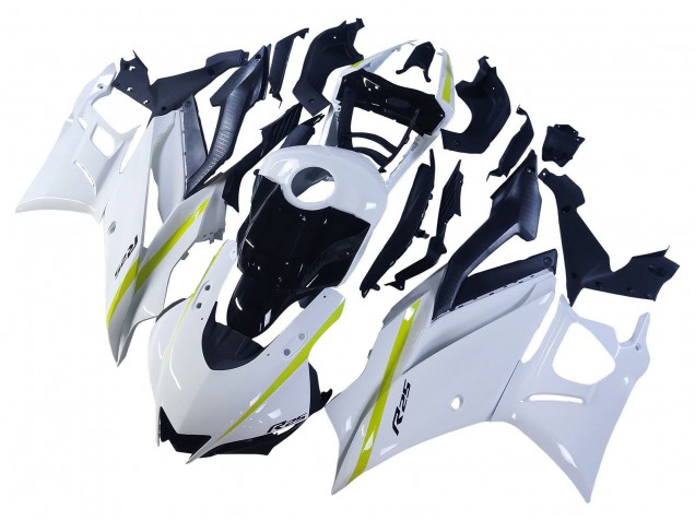 2022-2024 Yamaha YZF R3/R25 Motorcycle Fairings - White Yellow Black UK