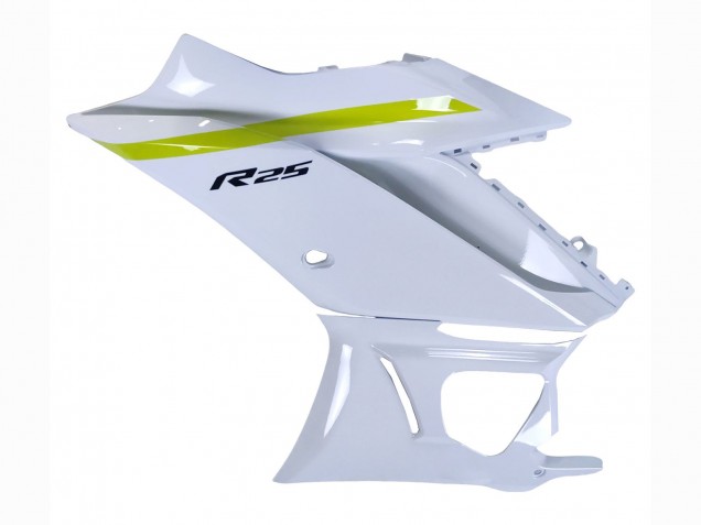 2022-2024 Yamaha YZF R3/R25 Motorcycle Fairings - White Yellow Black UK