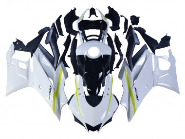 Custom 2022-2024 Yamaha YZF R3/R25 Motorcycle Fairings - White Yellow Black UK