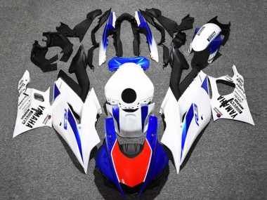 Custom 2022-2024 Yamaha YZF R3/R25 Motorcycle Fairings - White Blue Red Black Motul UK