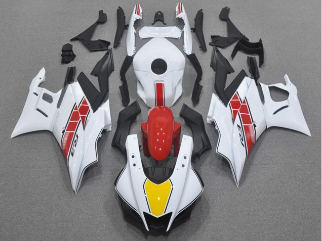 2022-2024 Yamaha YZF R3/R25 Motorcycle Fairings - White Red Yellow Black UK