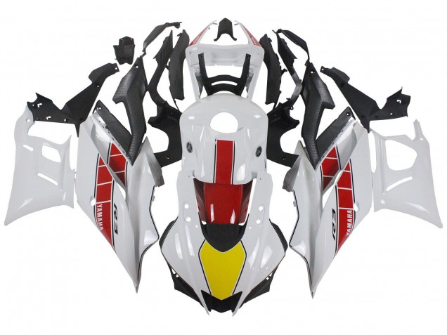 2022-2024 Yamaha YZF R3/R25 Motorcycle Fairings - White Red Yellow Black UK