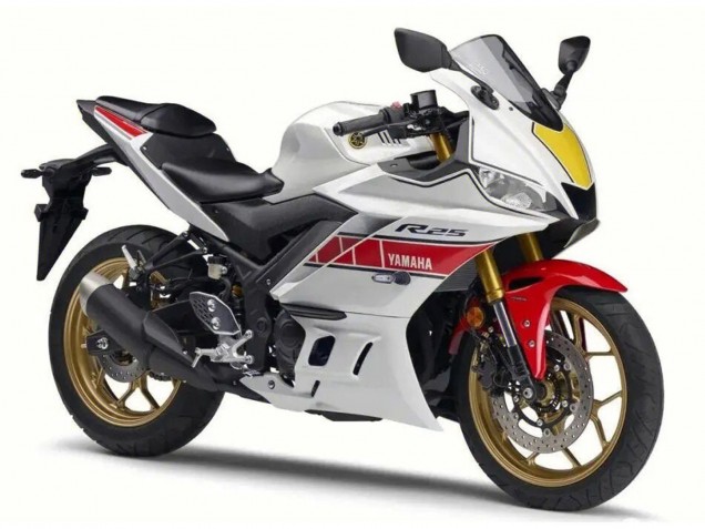 2022-2024 Yamaha YZF R3/R25 Motorcycle Fairing - White Red Black UK