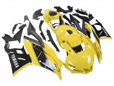 Custom 2022-2024 Yamaha YZF R3/R25 Motorcycle Fairing - Yellow Black UK