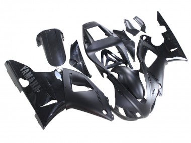 Custom 1998-1999 Yamaha YZF 1000 R1 Motorcycle Fairings - Matte Black Glossy Black UK