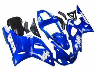 Custom 1998-1999 Yamaha YZF 1000 R1 Motorcycle Fairings - Blue White UK
