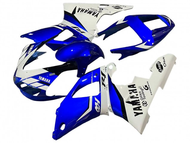 1998-1999 Yamaha YZF 1000 R1 Motorcycle Fairings - White Blue Black UK