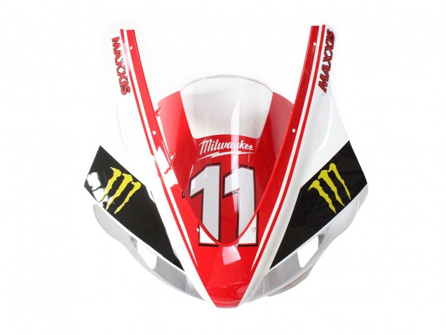 1998-1999 Yamaha YZF 1000 R1 Motorcycle Fairings - Red White Black Yellow Monster Milwaukee MAXXIS 11 UK