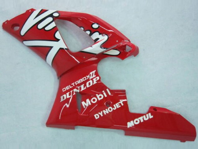 1998-1999 Yamaha YZF 1000 R1 Motorcycle Fairings - Red White Black Dunlop UK