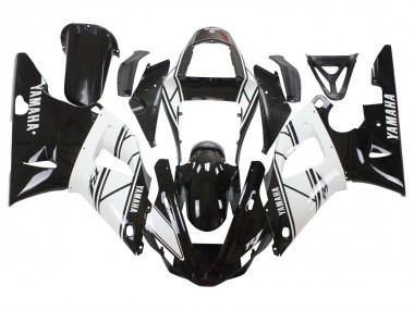 Custom 2000-2001 Yamaha YZF 1000 R1 Motorcycle Fairings - White Black UK