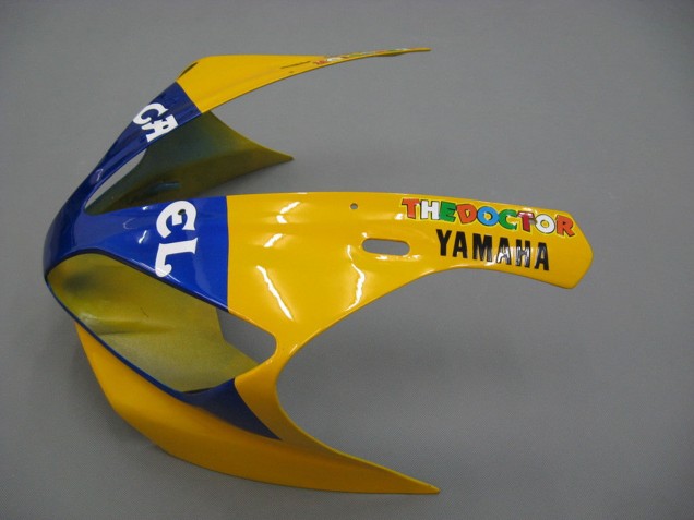 2000-2001 Yamaha YZF 1000 R1 Motorcycle Fairings - White Yellow Blue Motul Camel UK