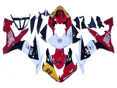 Custom 2004-2006 Yamaha YZF 1000 R1 Motorcycle Fairings - Yellow Red White Black YSP 88 UK