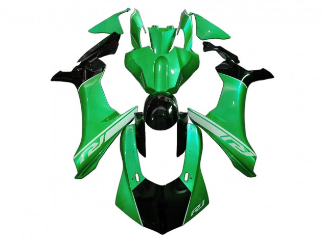 2020-2025 Yamaha YZF 1000 R1 Motorcycle Fairings - Green Glossy Black UK