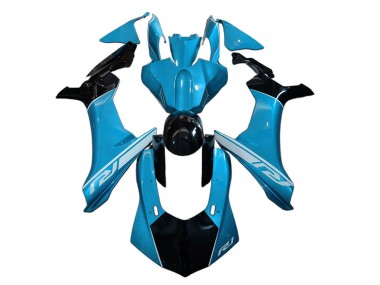 Custom 2020-2025 Yamaha YZF 1000 R1 Motorcycle Fairing - Blue Glossy Black UK