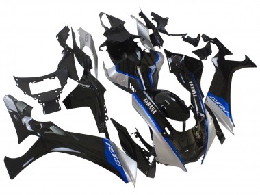 Custom 2020-2025 Yamaha YZF 1000 R1 Motorcycle Fairings - Glossy Black Silver Blue UK