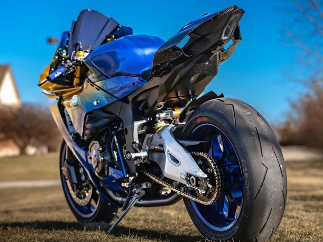 2020-2025 Yamaha YZF 1000 R1 Motorcycle Fairings - Blue Gold UK