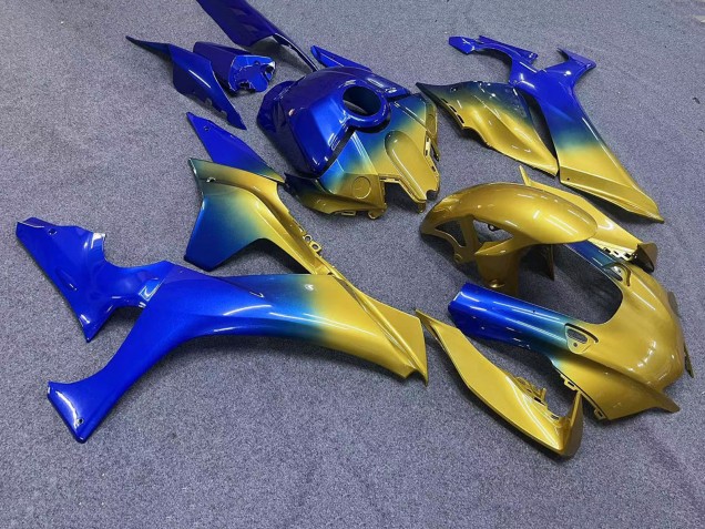 2020-2025 Yamaha YZF 1000 R1 Motorcycle Fairings - Blue Gold UK