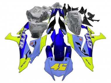 Custom 2020-2025 Yamaha YZF 1000 R1 Motorcycle Fairings - Blue Yellow GYTR 46 UK