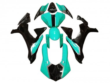 Custom 2020-2025 Yamaha YZF 1000 R1 Motorcycle Fairings - Light Green Glossy Black UK