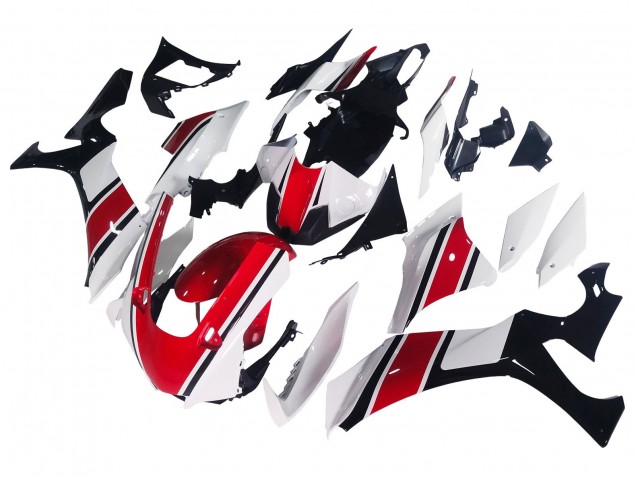 2020-2025 Yamaha YZF 1000 R1 Motorcycle Fairing - White Red Glossy Black UK