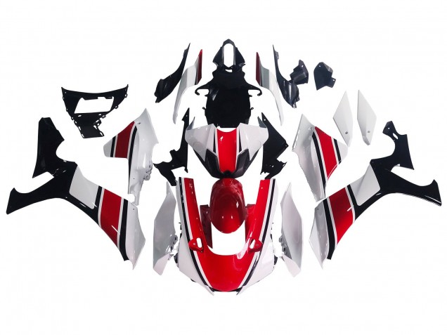 2020-2025 Yamaha YZF 1000 R1 Motorcycle Fairing - White Red Glossy Black UK