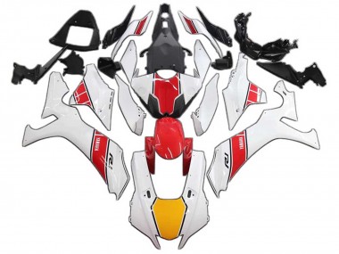 Custom 2020-2025 Yamaha YZF 1000 R1 Motorcycle Fairings - White Red Yellow UK