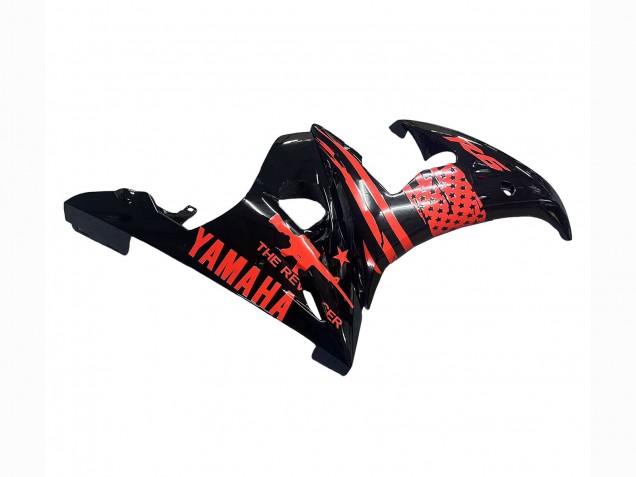 2006-2009 Yamaha YZF R6S Motorcycle Fairing - Glossy Black Red UK