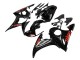 2006-2009 Yamaha YZF R6S Motorcycle Fairings - Glossy Black Red UK
