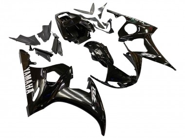 Custom 2005 Yamaha YZF 600 R6 Motorcycle Fairings - Glossy Black UK