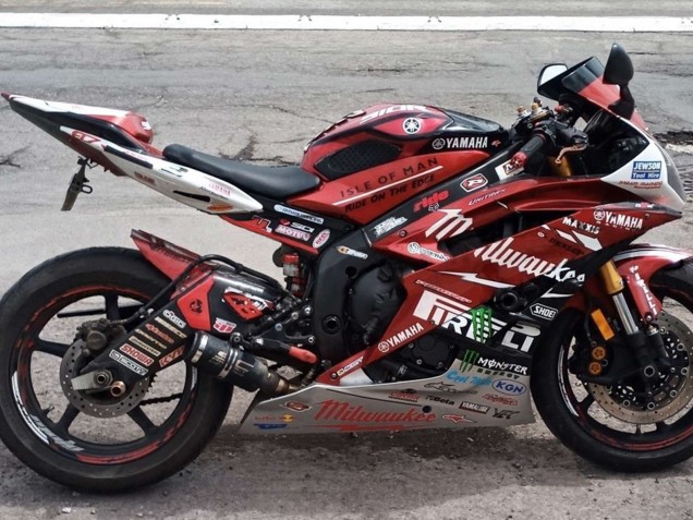 2006-2007 Yamaha YZF 600 R6 Motorcycle Fairings - White Red Black Green Monster Milwaukee UK