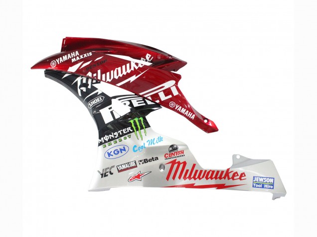 2006-2007 Yamaha YZF 600 R6 Motorcycle Fairings - White Red Black Green Monster Milwaukee UK