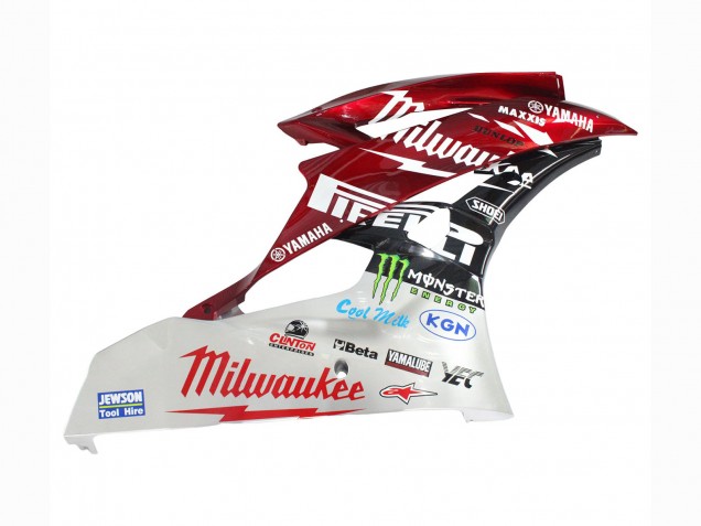 2006-2007 Yamaha YZF 600 R6 Motorcycle Fairings - White Red Black Green Monster Milwaukee UK