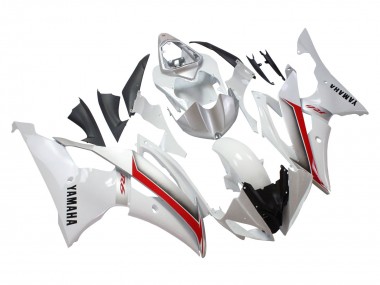 Custom 2008-2016 Yamaha YZF 600 R6 Motorcycle Fairings - White Red UK