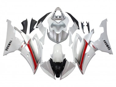 Custom 2008-2016 Yamaha YZF 600 R6 Motorcycle Fairings - White Red UK